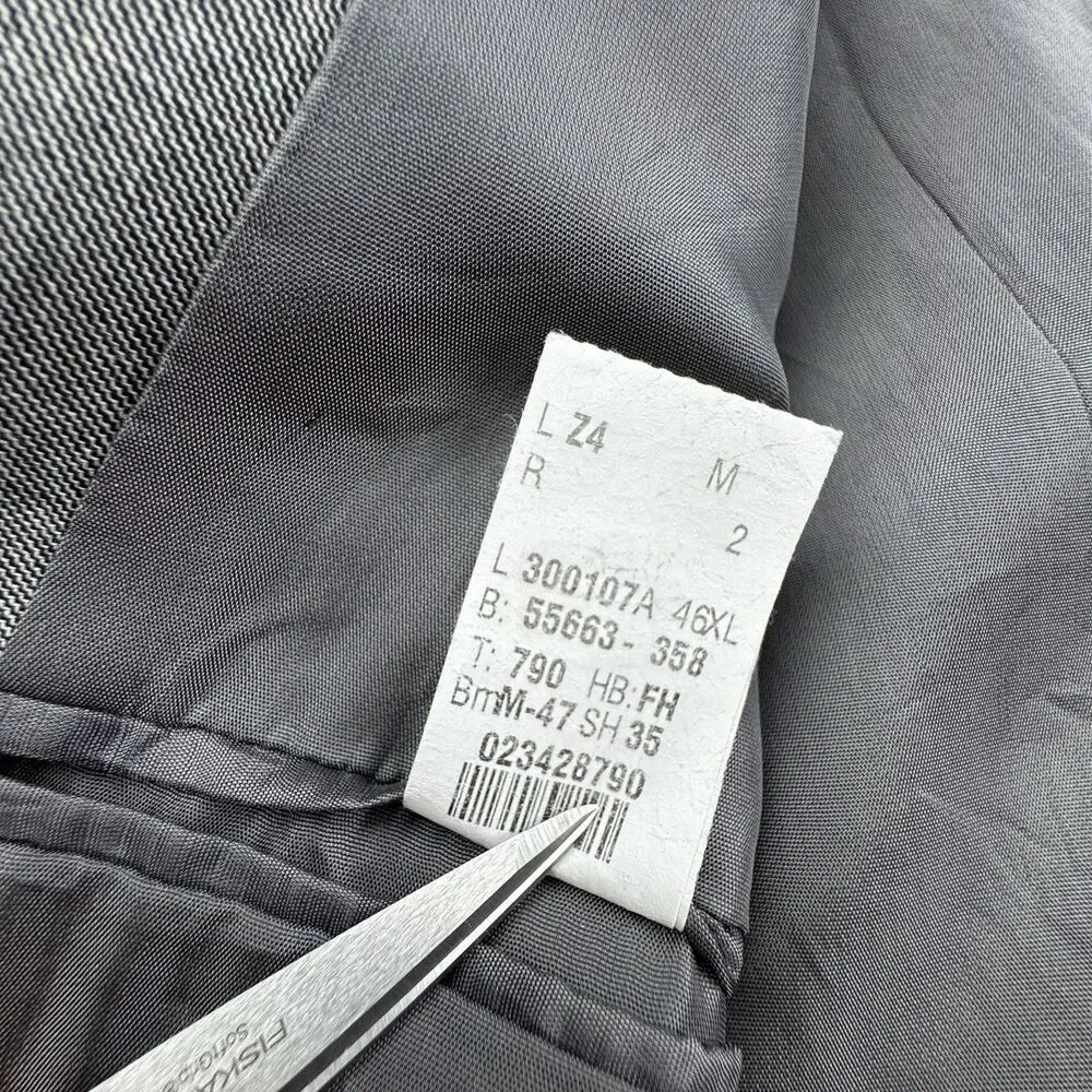 Lauren Ralph Lauren Gray Wool Suit Jacket Blazer Sport Coat 46XL Made Canada